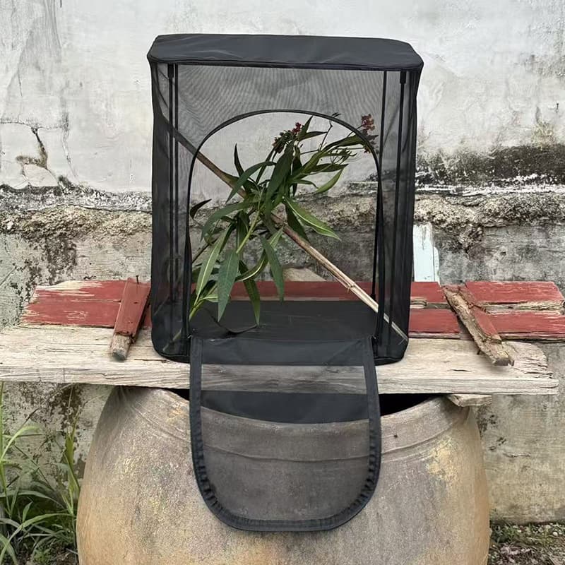 New Black Slim Rod Support Cage Insect Cage Butterfly Cage Breeding Cage Cultivation Cage Self-Developed Self-Produced Self-Sold