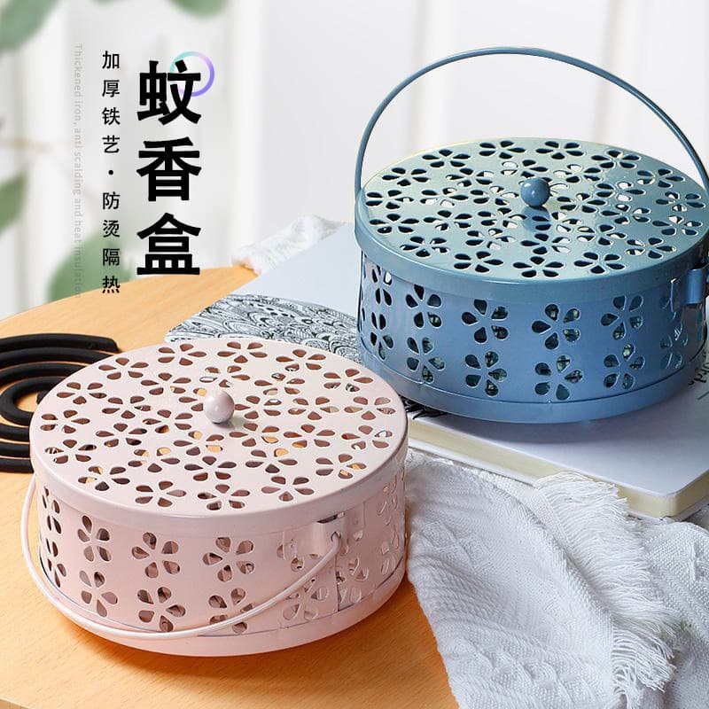 High-end mosquito-repellent incense rack, fire-proof mosquito-repellent incense box, household indoor windproof mosquito-repellent incense tray, large aromatherapy stove anti-scalding rack that can be hung