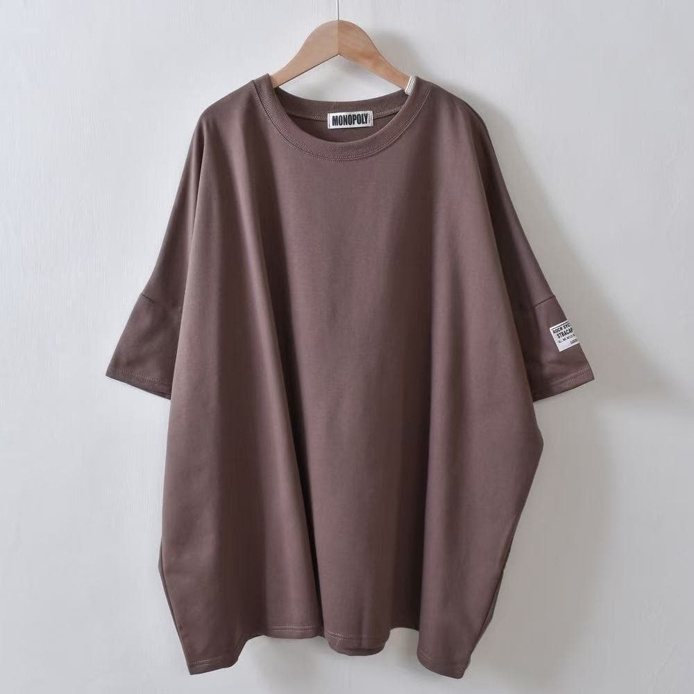 Women's Large Oversized T-Shirt, Short Sleeve, Summer 2025 New Dopamine Style, Loose Fit, European Fashion Top