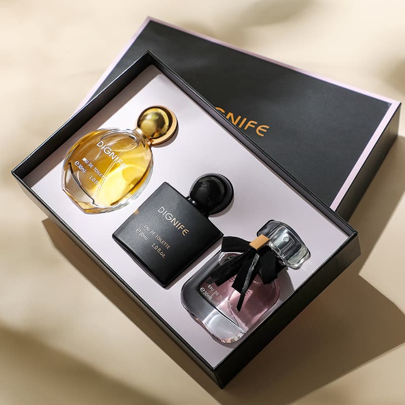 Cross-border Women's Perfume Gift Box Set Black Opium Libre Reversal Paris Perfume Three-Piece Set Wholesale