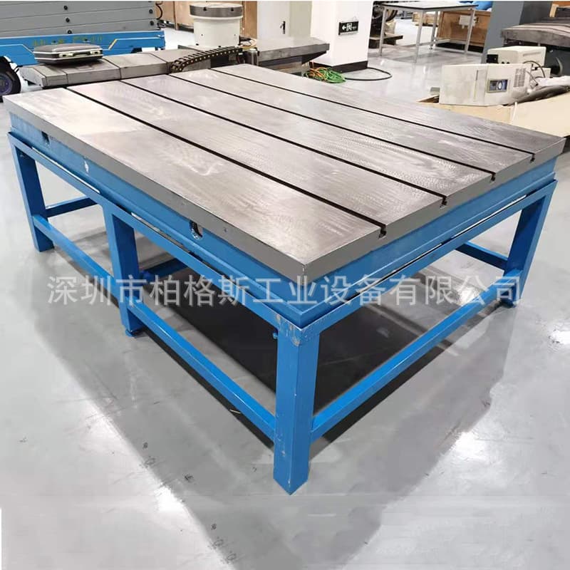 Cast iron platform workbench, water-polished steel plate table, measuring, scribing, welding, and assembly table