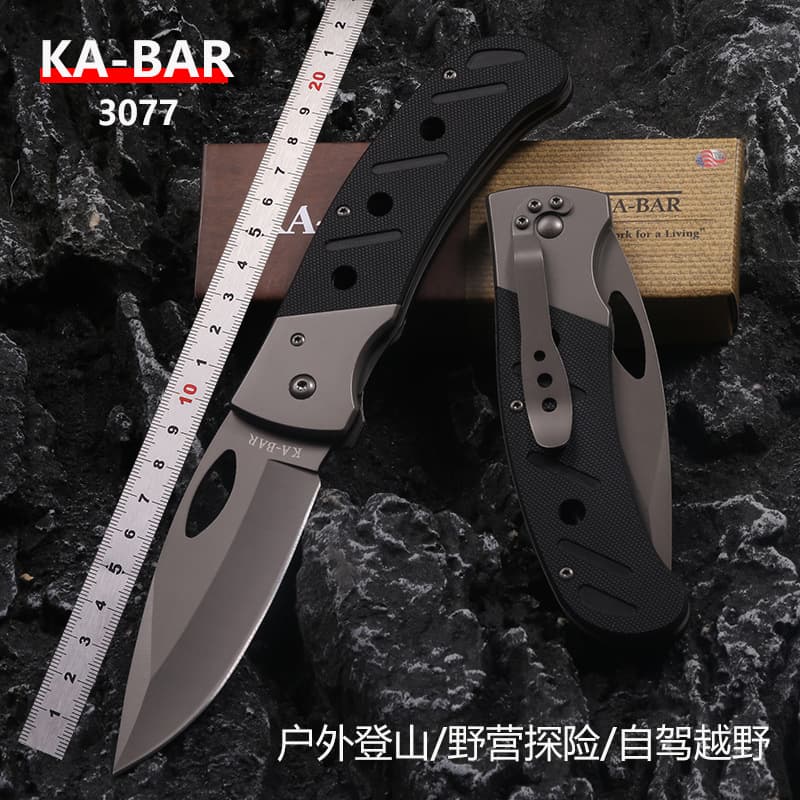 KA3077 Folding Knife G10 Portable Pocket Knife Hunting Camping Fruit Folding Knife Tactical Outdoor EDC Tool