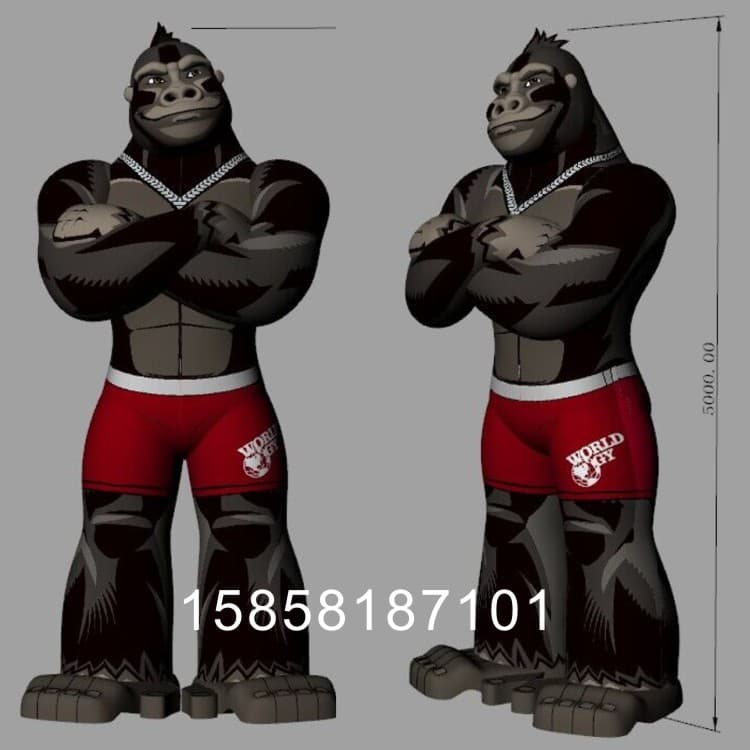 Inflatable cartoon inflatable mascot gorilla inflatable model outdoor large zoo promotional inflatable gorilla cartoon