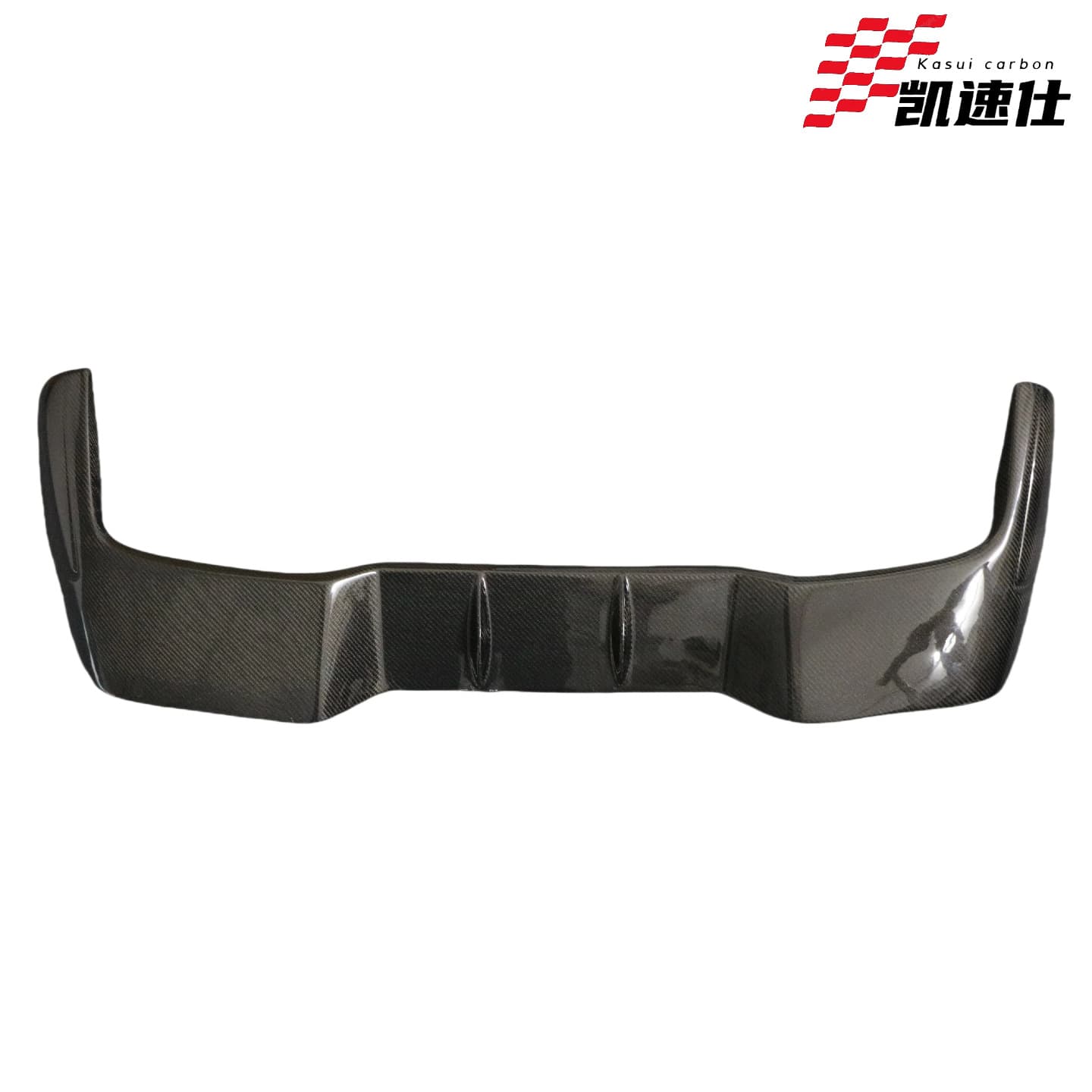 LD Style Top Rear Spoiler Real Wet Carbon Fiber Roof Wing for BMW X5M Exterior Upgrade Modification Parts