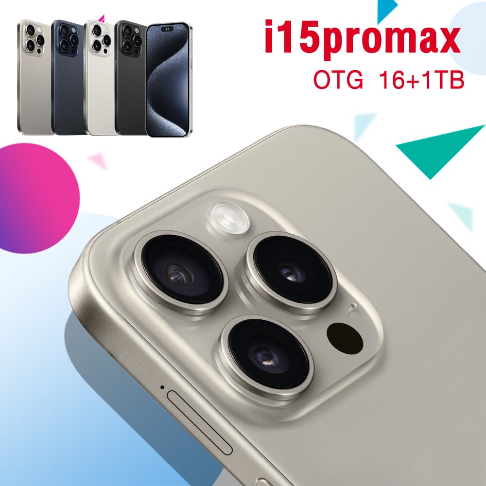 New Hot AI Cross-Border Phone i15 Pro Max 4G Network 16+1TB Smartphone Factory Direct