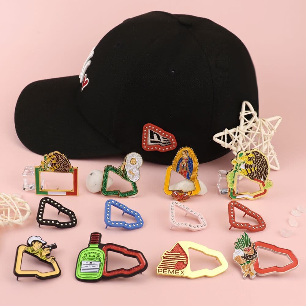 Cross-border Direct Supply Hat Pins Mexico Metal New Era Cartoon Pin Retro Decorative Hat Badge In Stock