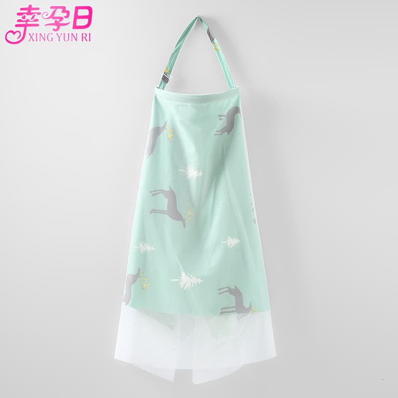 Nursing Cover Sling, Multi-Functional Breastfeeding Apron, Anti-Exposure Gauze Breathable Privacy Cover