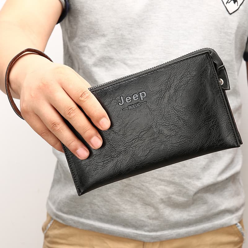Foreign trade hot-selling men's long wallet fashion casual letter clutch bag wholesale new business commuter men's bag