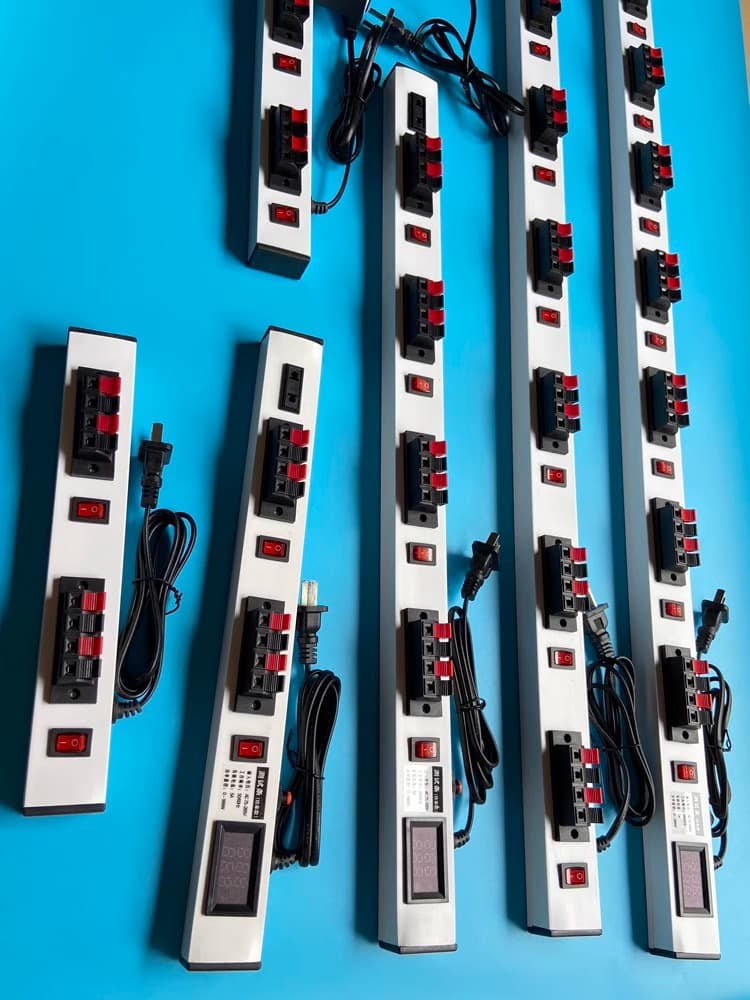 LED lamp tester test wire clamp with switch power cord, simple lamp quick test wire clamp, lamp two or four positions