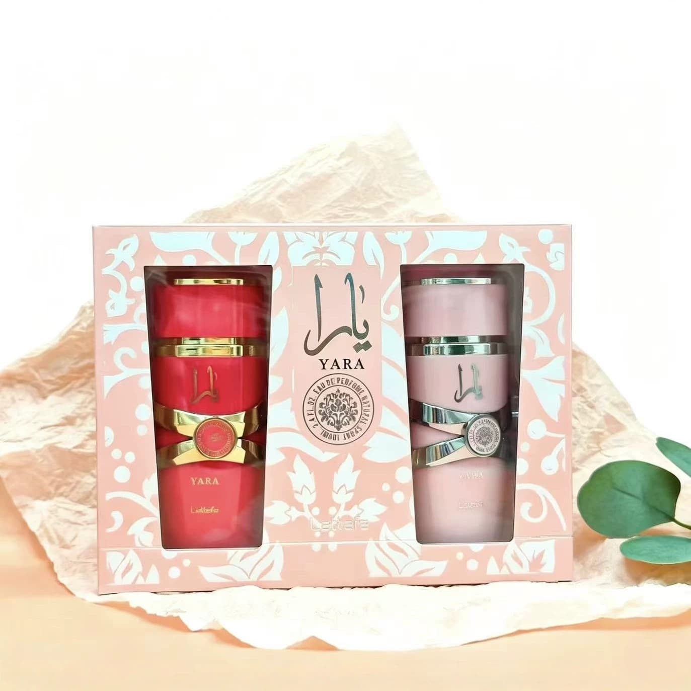Cross-border Best-seller LATTAFA YARA Middle Eastern Arabian Latafa Pink Long-lasting Fragrance Women's Perfume Set
