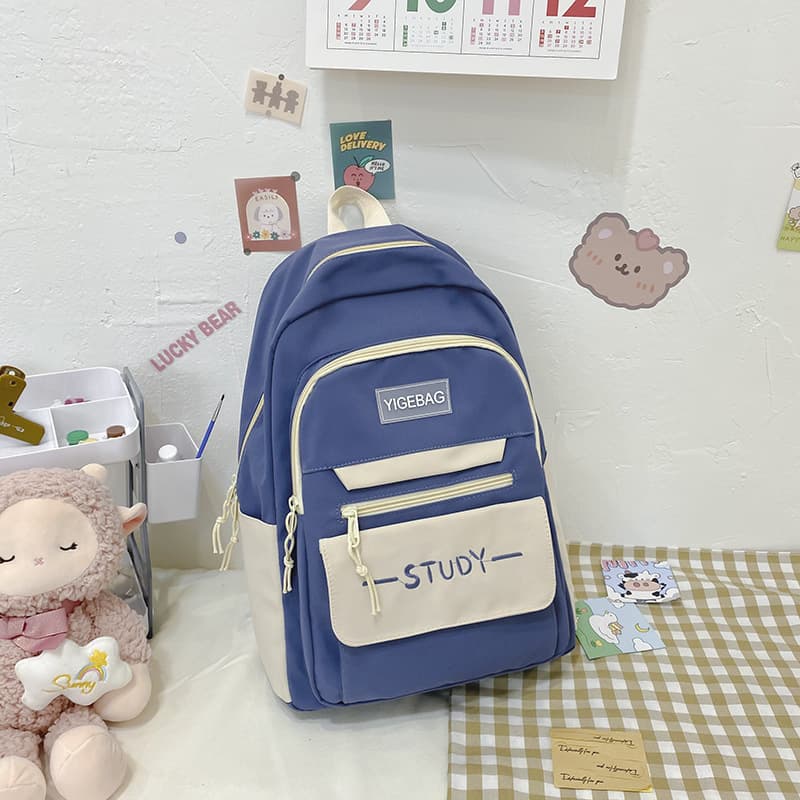 Wholesale Student Tutoring Backpack, Large Capacity for Elementary and Middle School, Export Style Casual Backpack for Outdoor Hiking