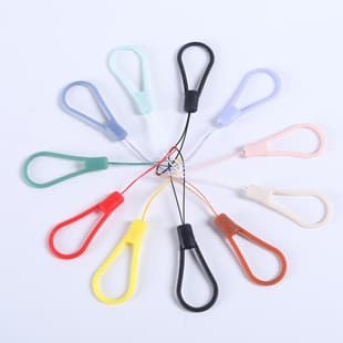 Phone Lanyard Simple Phone Case New Solid Color Liquid Silicone Strap Durable for Apple iPhone Huawei