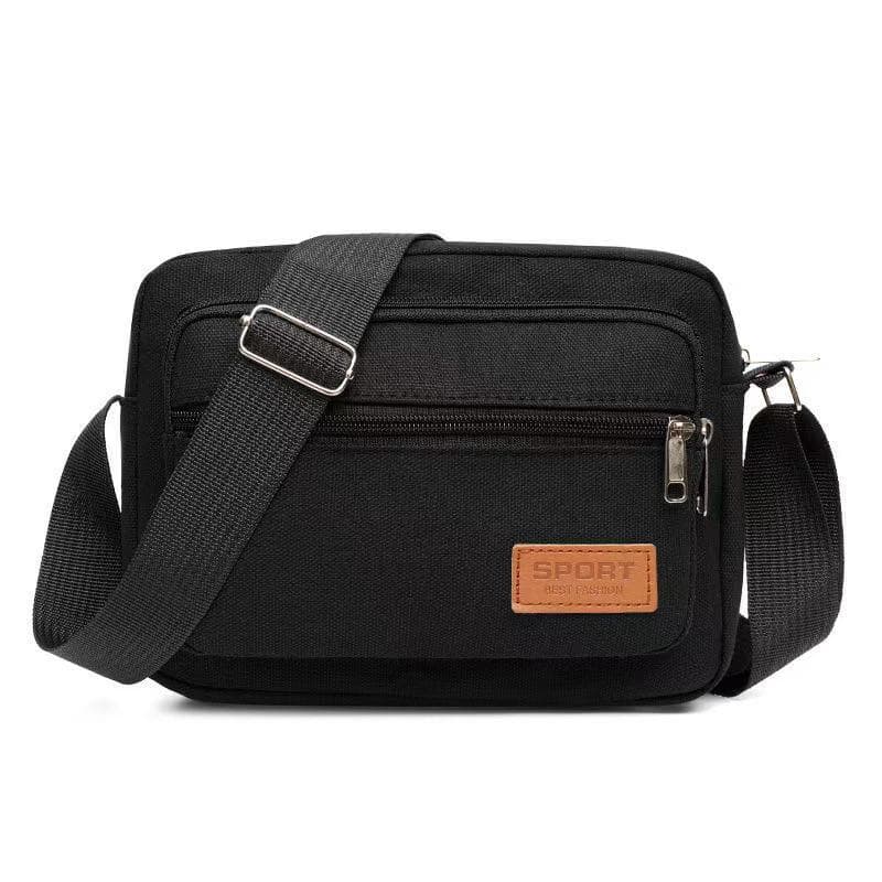 Sheng Yi Bao Unisex Nylon Wallet Canvas Cash Bag Cashier Shoulder Crossbody Bag Oxford Cloth Bag Korean Style Crossbody Bag