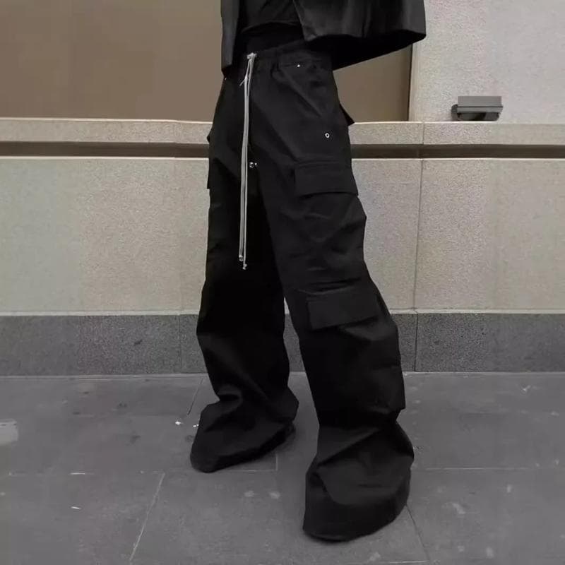 2024 New Style American Style Casual Pants Black Cargo Pants