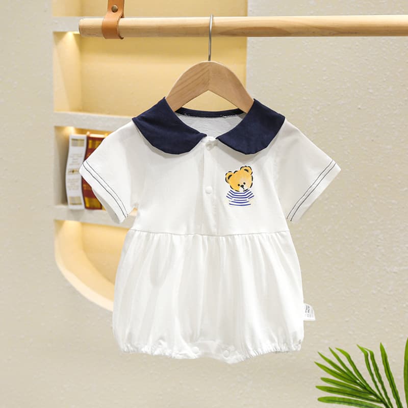 Newborn Baby Girl Summer Outfit Princess Style Hat Shirt Triangle Climbing Dress Summer Dress Cute Super Cute Fart Suit