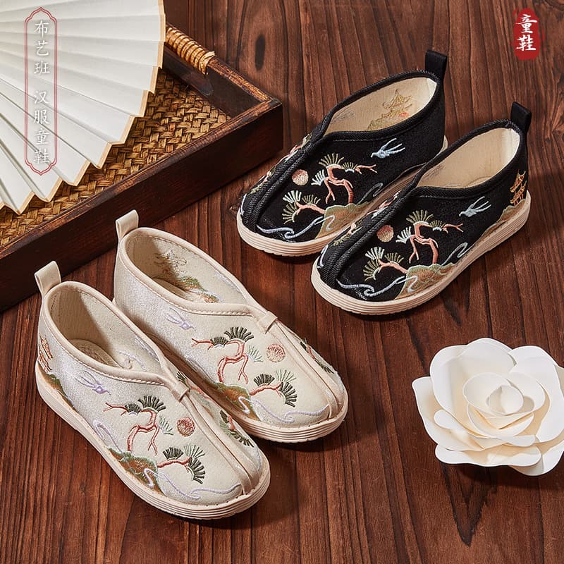 Boys' Dengyun Cloth Shoes Autumn New Hanfu Shoes Old Beijing Cloth Shoes Children's Canvas Shoes Boys' Tang Suit Shoes Casual Shoes