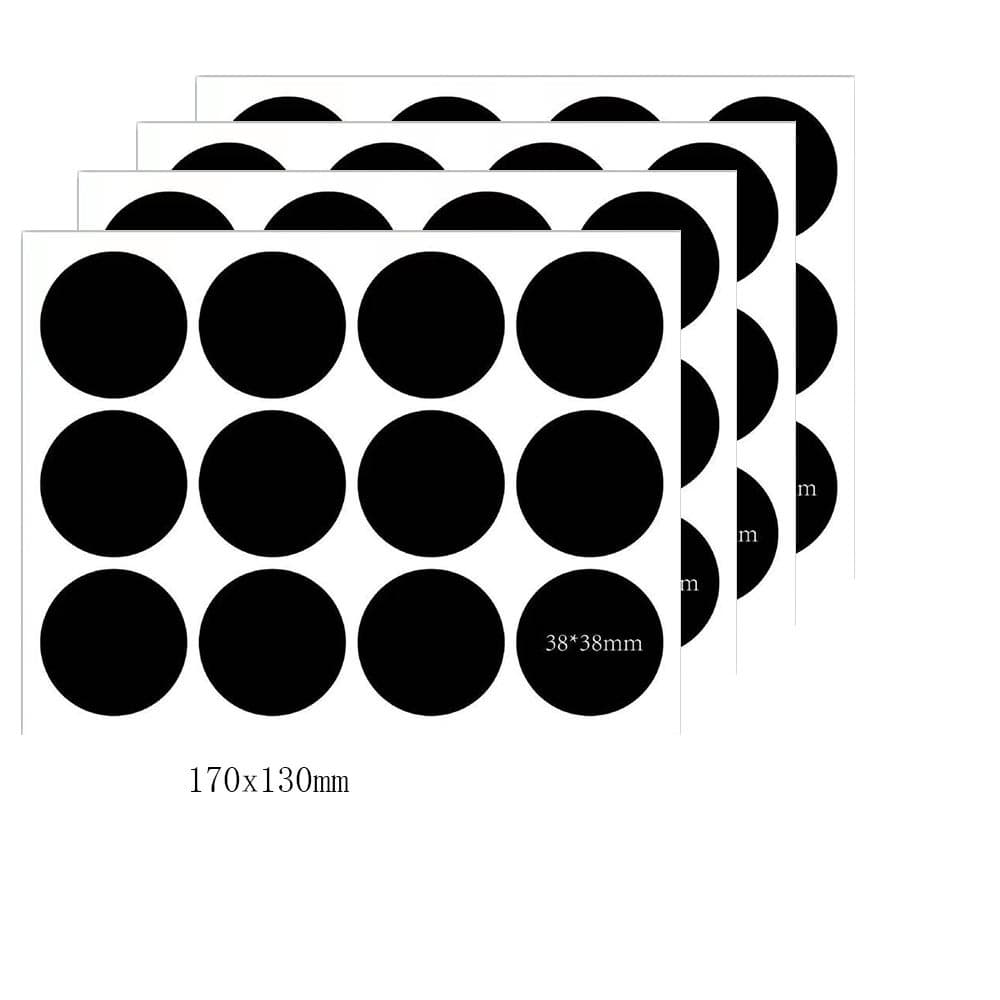 Cross-border stock, rewritable PVC black sticker, waterproof kitchen seasoning glass bottle chalkboard label