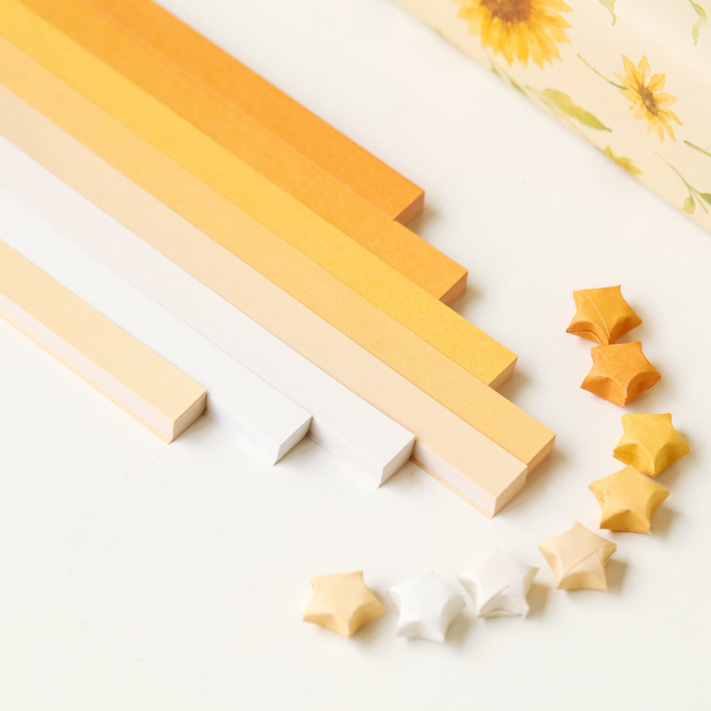 Brilliant Golden Handmade DIY Wishing Star Lucky Star Origami Fold Five-Pointed Star 8 Patterns Star Origami