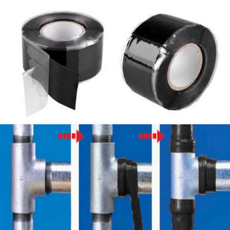 2.5cm*3m Electrical High Voltage Self-Adhesive Tape, Garden Water Pipe Repair Tape, Self-Fusing Silicone Tape