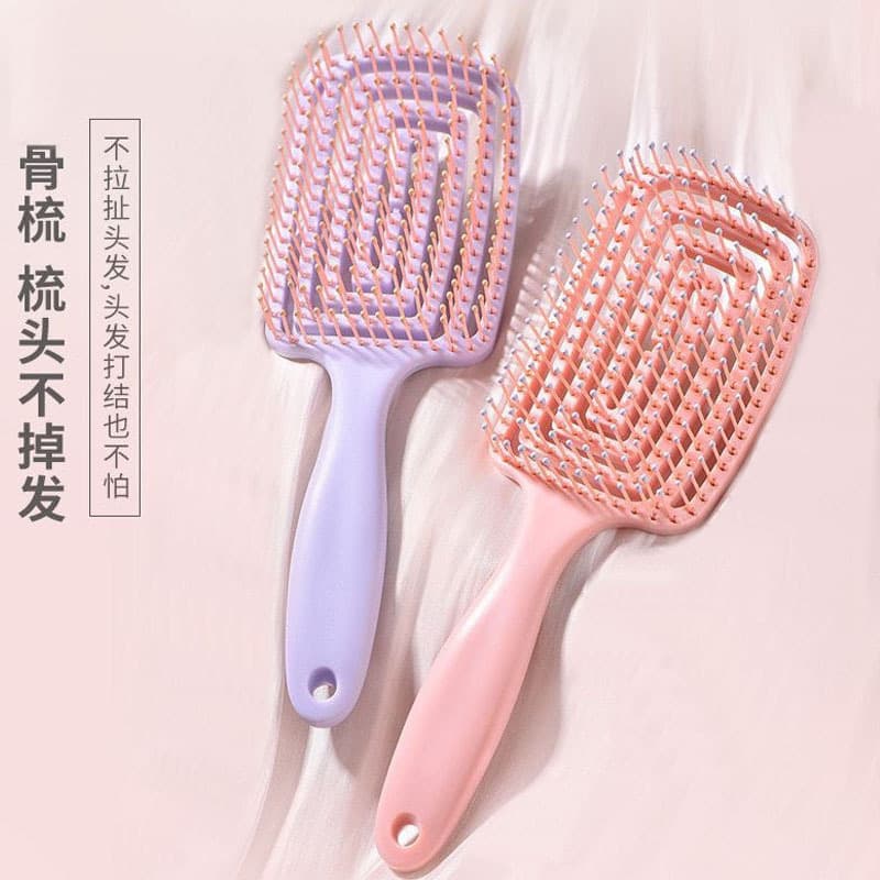 Curved Comb for Voluminous High Crown Hair, Women's Long Hair Styling Comb, Air Cushion Comb, Skeleton Comb, Hollow Comb Wholesale