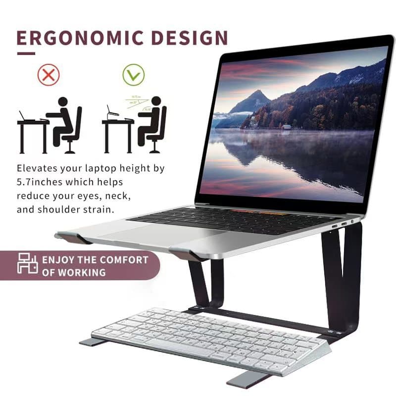 Cross-border Typing-Stable Laptop Stand Computer Stand Desktop Elevation Stand Standing Heat Dissipation Office Storage
