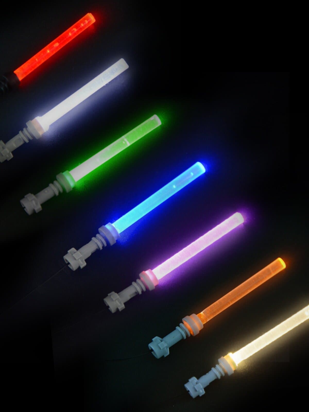 Suitable for LEGO LED lighting Star Wars minifigure hand lightsaber luminous accessories lighting lighting world without