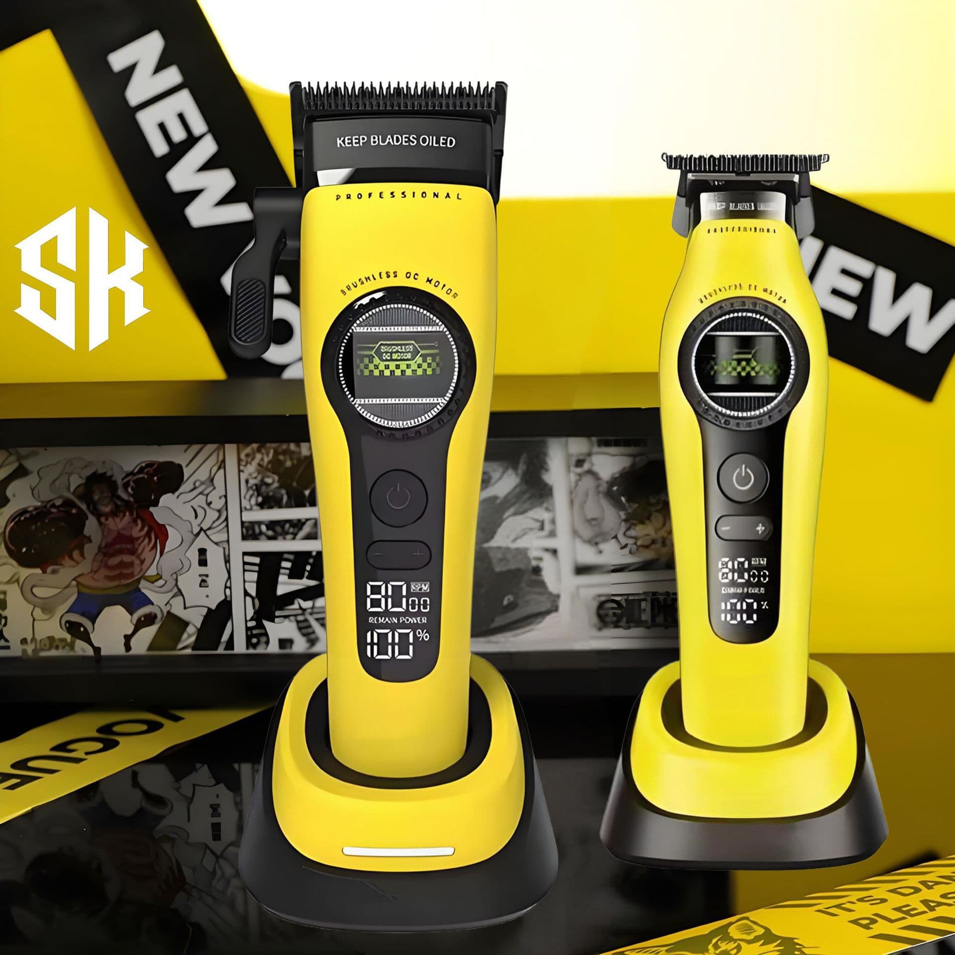 Cross-border hot model breaking out of the circle rotor electric hair clipper hair salon special brushless hair clipper Kemei Jucai hair clipper clipper