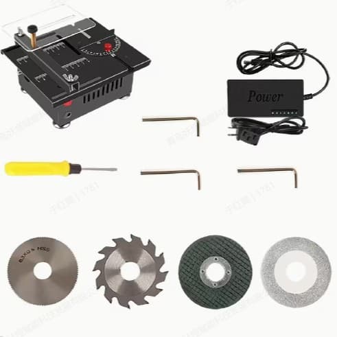 Cross-border Angle Micro Table Saw 2-inch Woodworking Aluminum Mini Electric Saw Small Benchtop Cutting Machine