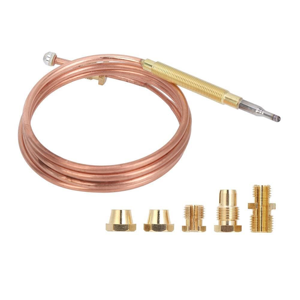Universal Thermocouple Replacement Kit for Gas Stoves and Fireplaces, Heating Device Adapter, Thermocouple Repair Set