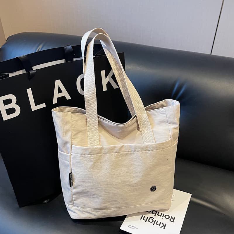 Tote bag, versatile large bag for women 2025 new portable soft Oxford cloth waterproof shoulder bag large capacity women's bag