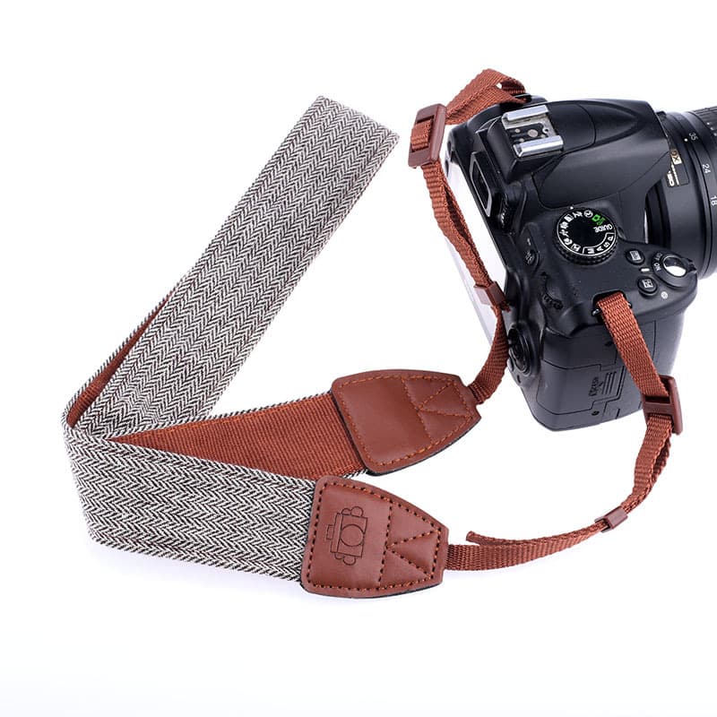 Camera Cotton Neck Strap, DSLR Camera Strap for Pressure Relief, Retro Mirrorless Photography Neck Strap