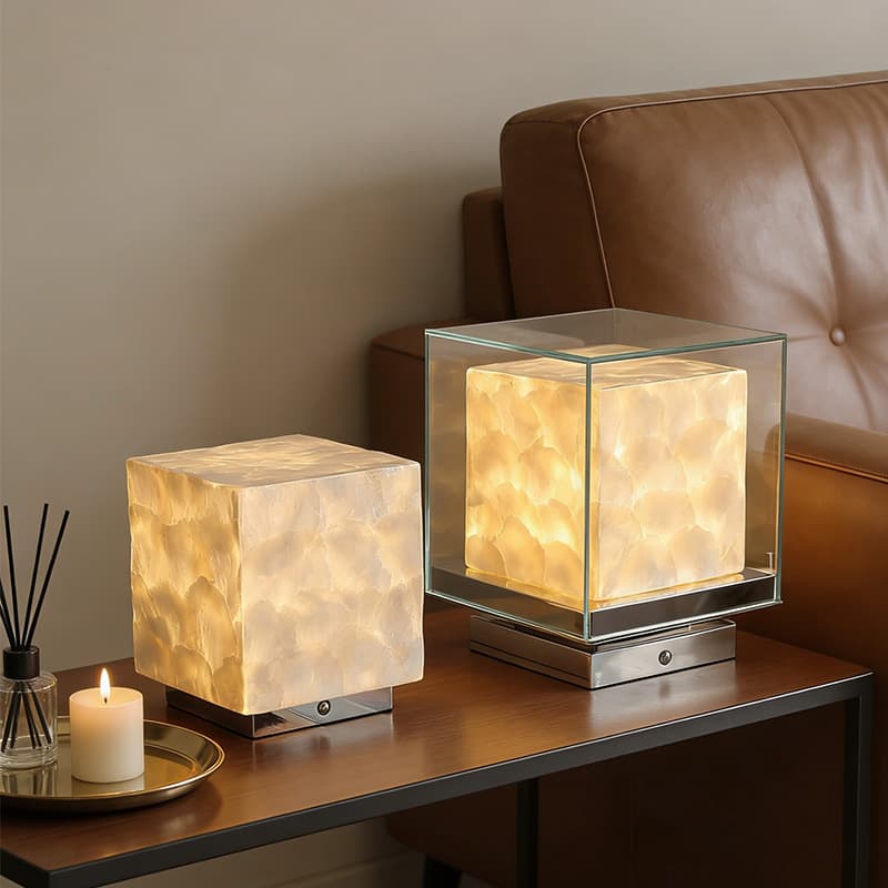 Ji Yutang ANdAZ Hotel Designer Mica Table Lamp, Bedroom Nightstand, French Restaurant, Portable, Rechargeable, Warm