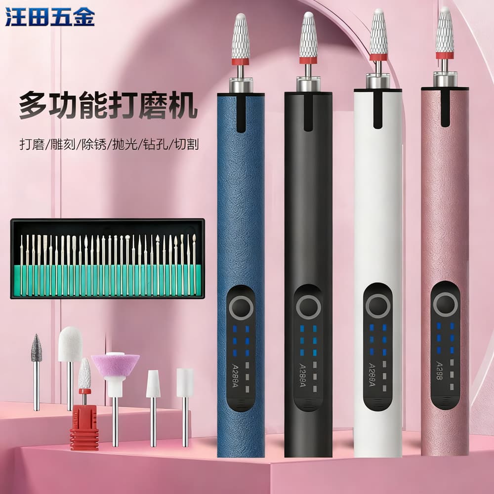 Multifunctional Grinder Lithium Electric Engraving Pen Rotary Tool for Jade, Jewelry, Nail Art, Nail Removal, Grinding and Polishing