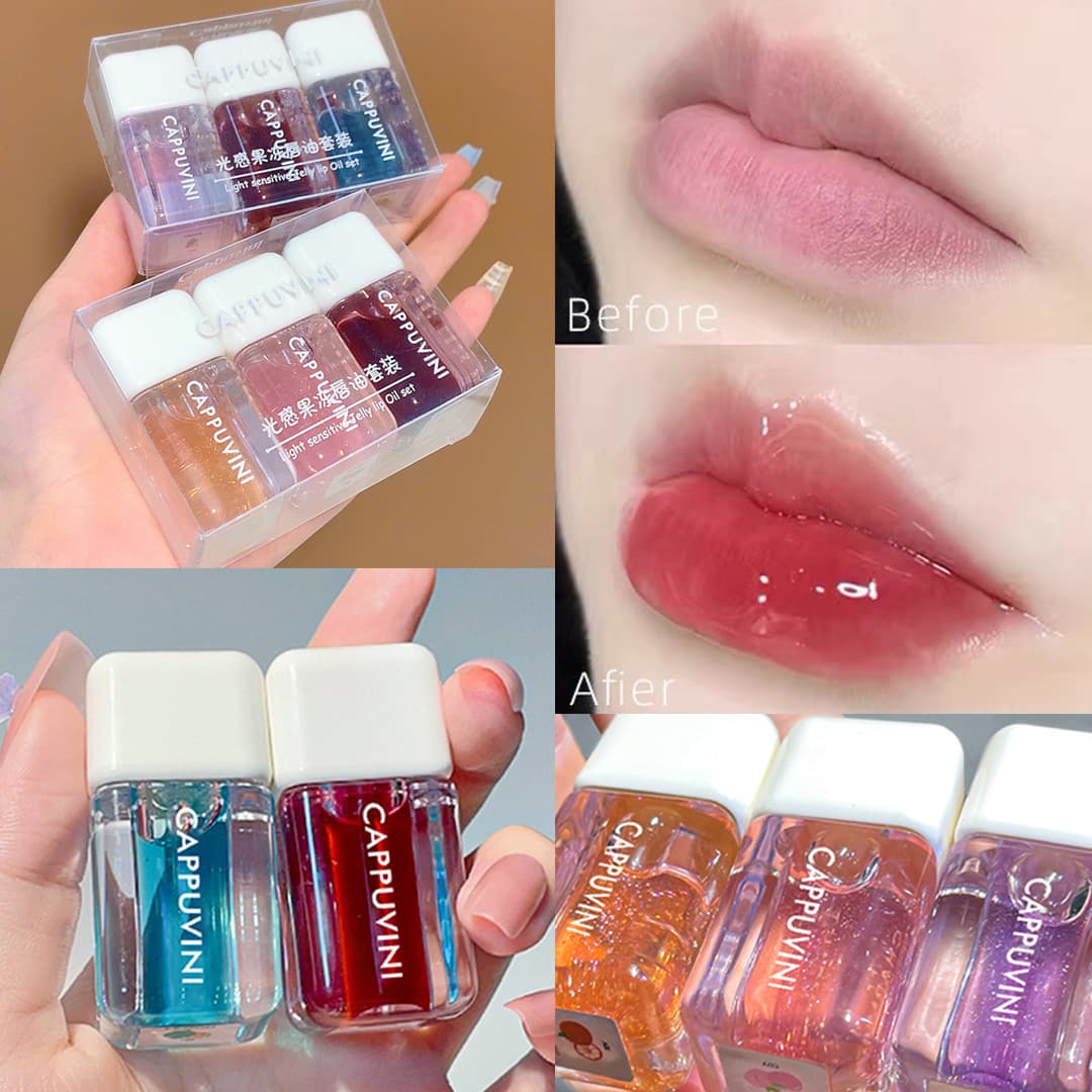 Cross-border trade square lip oil transparent lip gloss glass lip water-gloss women's moisturizing nourishing mirror lip glaze plump lip overlay