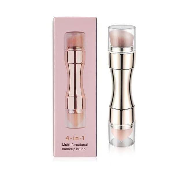 Cross-border new four-in-one portable makeup brush set mini beauty tools factory direct sales in large quantities in stock