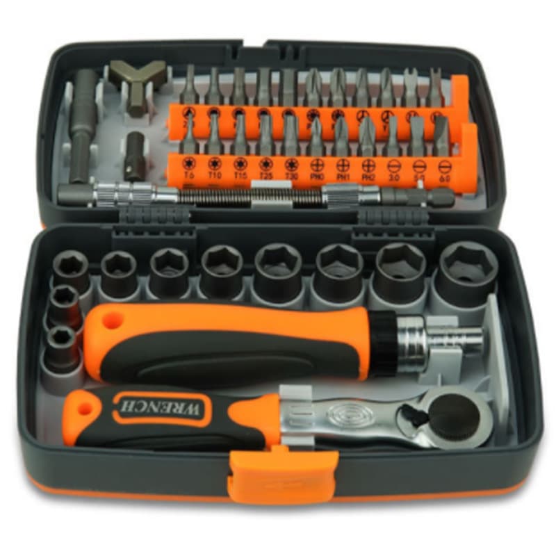 38-in-1 Multifunctional Household Repair Manual Screwdriver Set, Combination Set with Ratchet and Phillips Screwdrivers