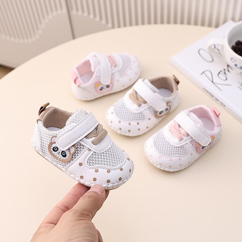 Dropshipping Summer Soft Sole Baby Walking Shoes for 0-18 Months Boys, Breathable Mesh Shoes for 6-9 Months Girls Infant Sandals