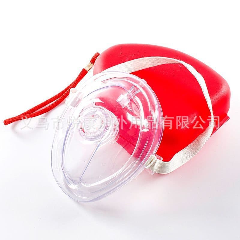Training and teaching mouth-to-mouth artificial first aid breathing mask, pig nose resuscitation CPR breathing mask