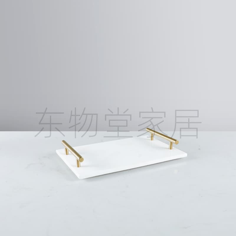 Nordic Marble Tray Light Luxury Creative Jewelry Aromatherapy Storage Wash Basin Bathroom Organizer Decoration