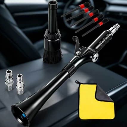 Cross-border Car Interior Cleaning Gun Pneumatic Dust Blower Engine Cleaning Gun Car Detailing Tool