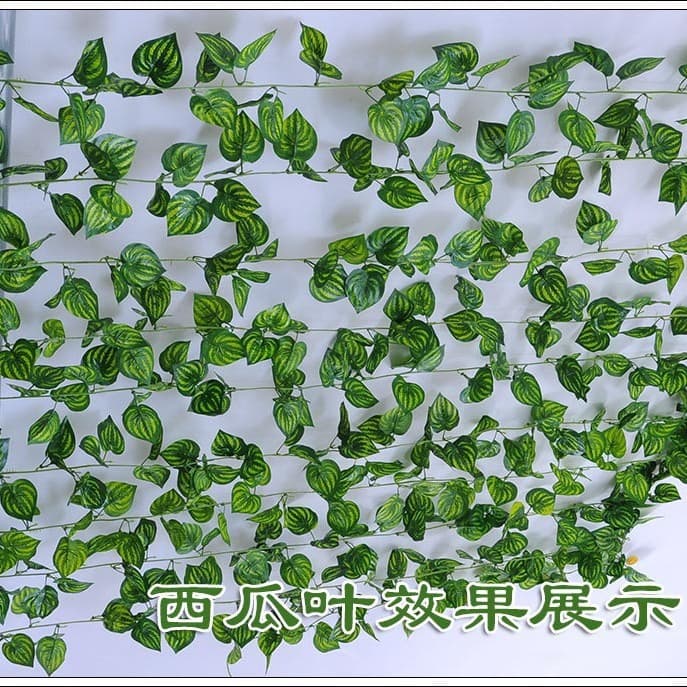 Artificial Rattan Ivy Vine Decoration Fake Leaves Grape Leaves Green Foliage Pipe Ceiling Faux Flowers Pothos Wholesale