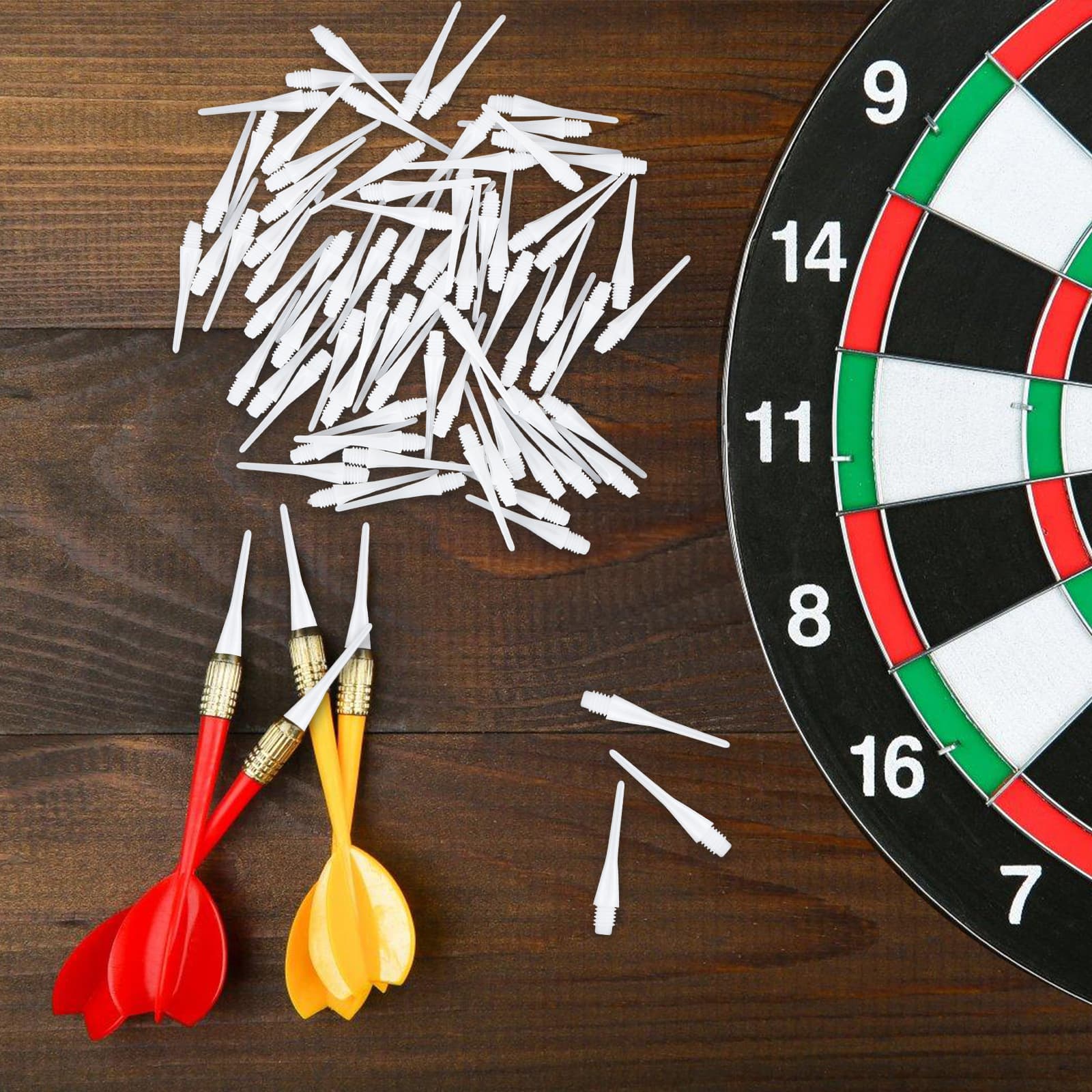 Soft Dart Tips Plastic 2BA Multi-Color Multi-Style Options Super Tough Durable Plastic Dart Tips Drop-Resistant