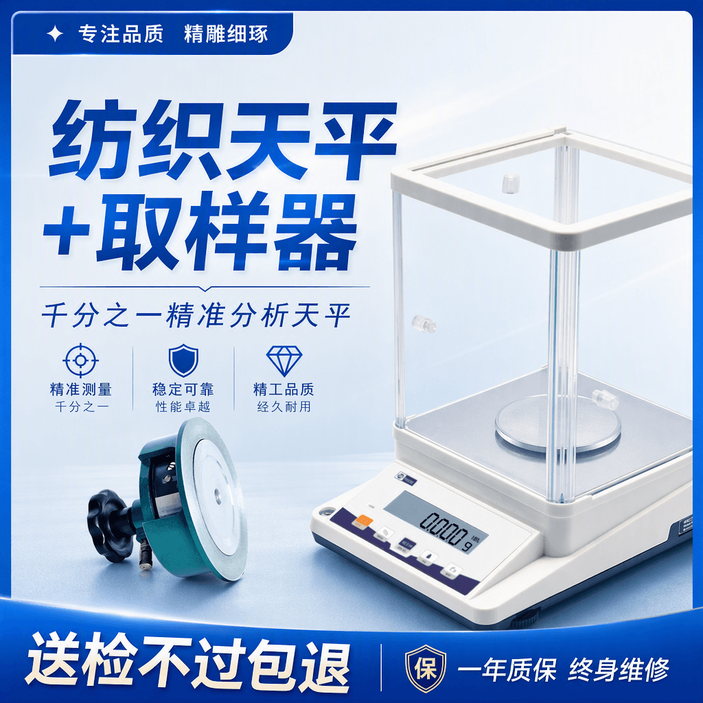 High Precision Textile Balance Electronic Scale Gram Weight Tester Fabric Cloth Paper Sampler Electronic Balance 0.01g