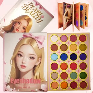 Cross-border Multilayer Eyeshadow Palette with Blush, Multifunctional Eyeshadow Palette for Stage Makeup, Brightening Cosmetics