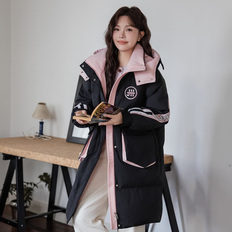 Plus Size Down Jacket for Women 200 Jin Heavyweight Mid-Length 300 Jin White Duck Down Extra Large Down Jacket 1025