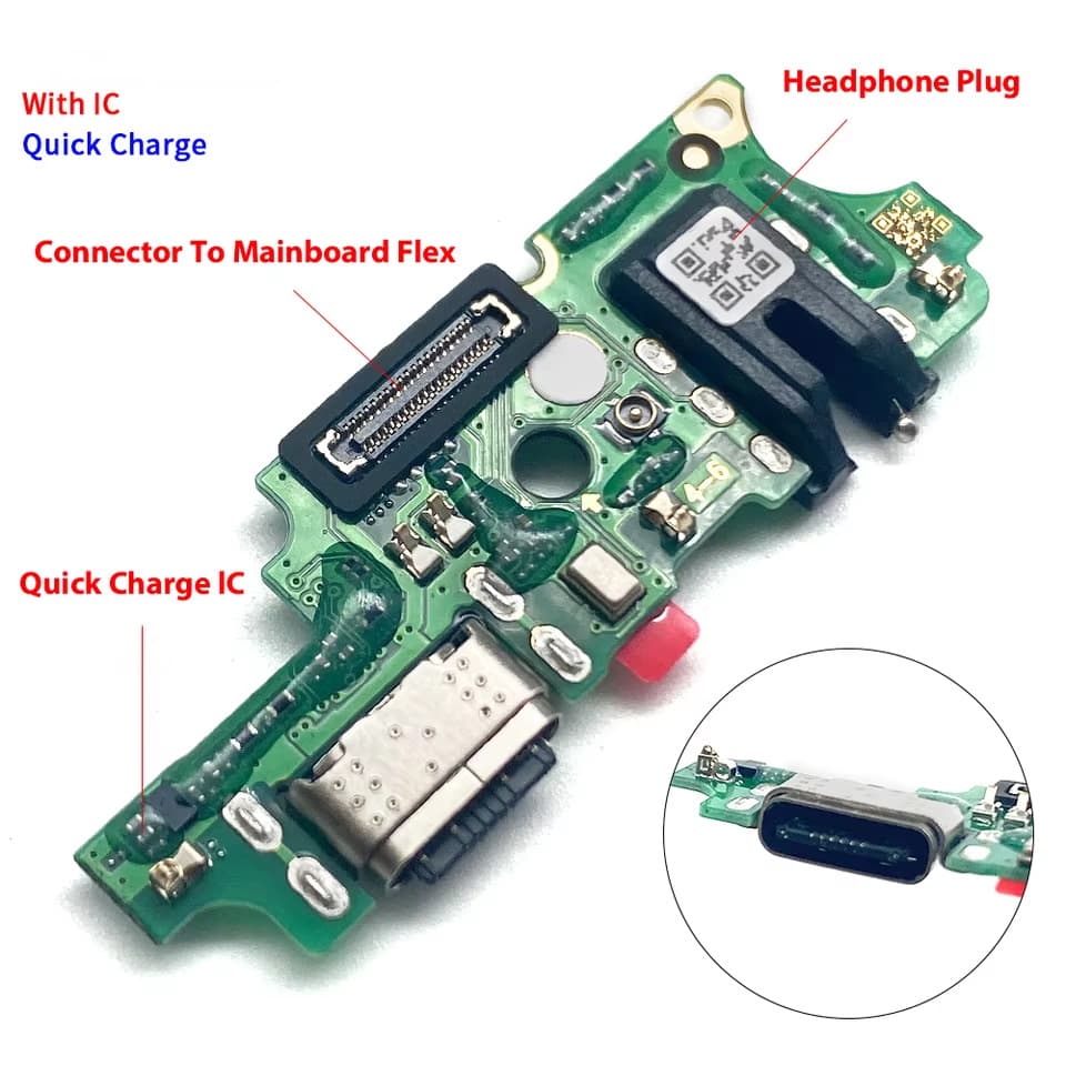 Charging port flex cable with IC for Tecno Spark 20 Pro 20C BG7 Plus KG7
