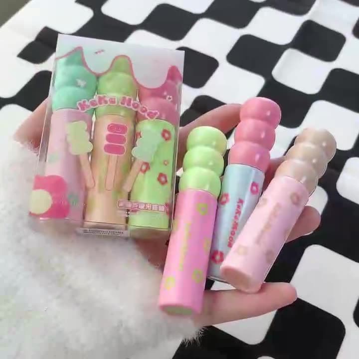 kekemood Bingtanghulu Mirror Lip Gloss Set Moisturizing Hydrating Glossy Plumping Lip Gloss