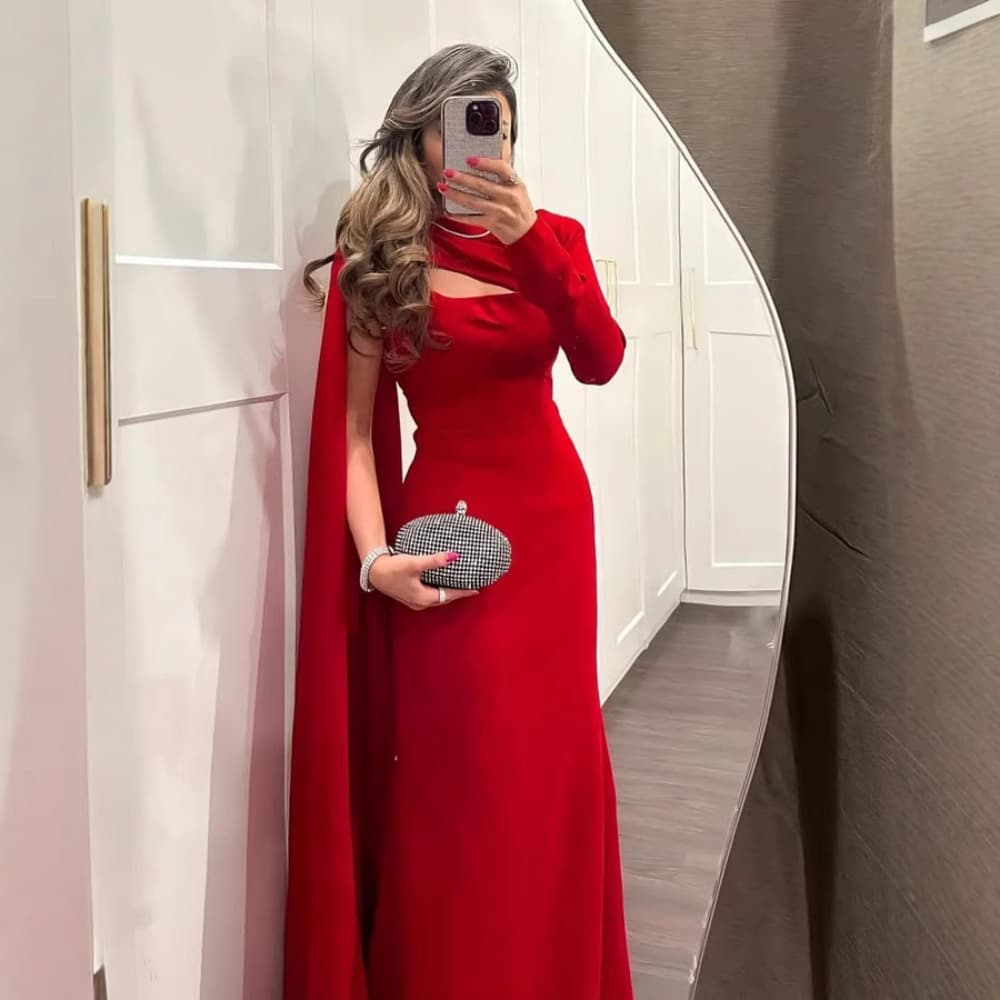 Spring Cross-border European and American Women's Fashion Independent Site Amazon Sexy Bodycon One-shoulder Ribbon Evening Dress