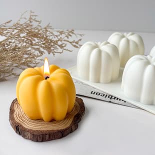 Halloween Pumpkin Mold Silicone Mold Handmade Soap Tool Pastry Aromatherapy Candle Mold DIY Vegetable Decoration