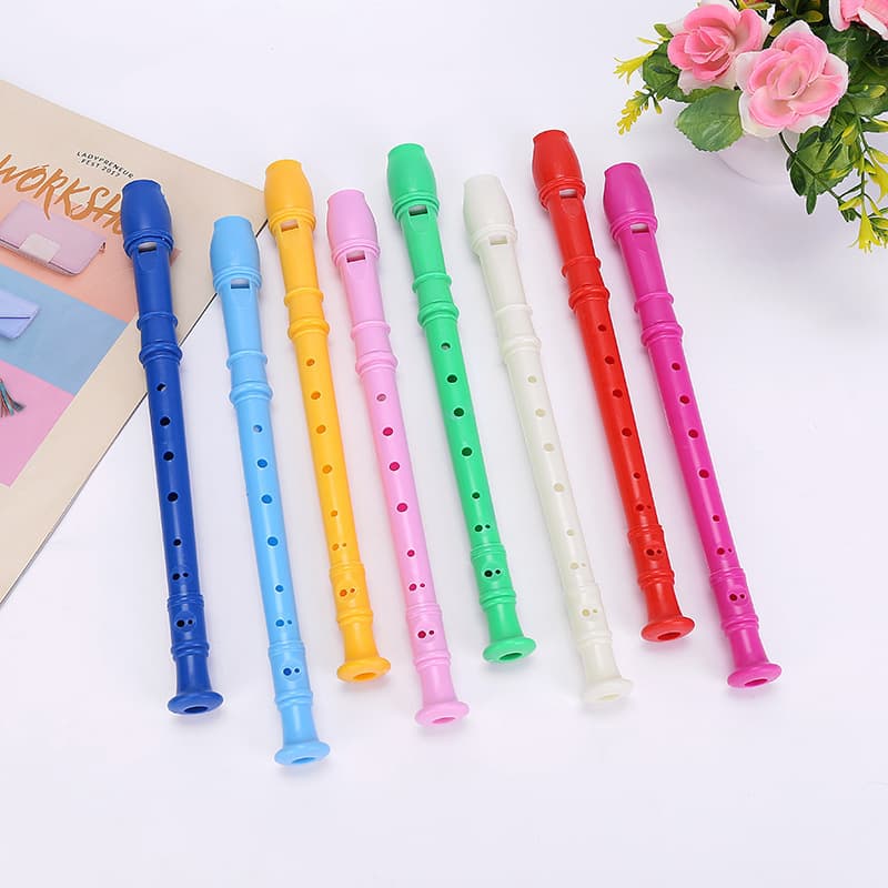 Eight-Hole Recorder Flute for Beginners, Students, Dollar Store, Children's Day Practice, Musical Instrument, Bamboo Flute, Mixed Colors